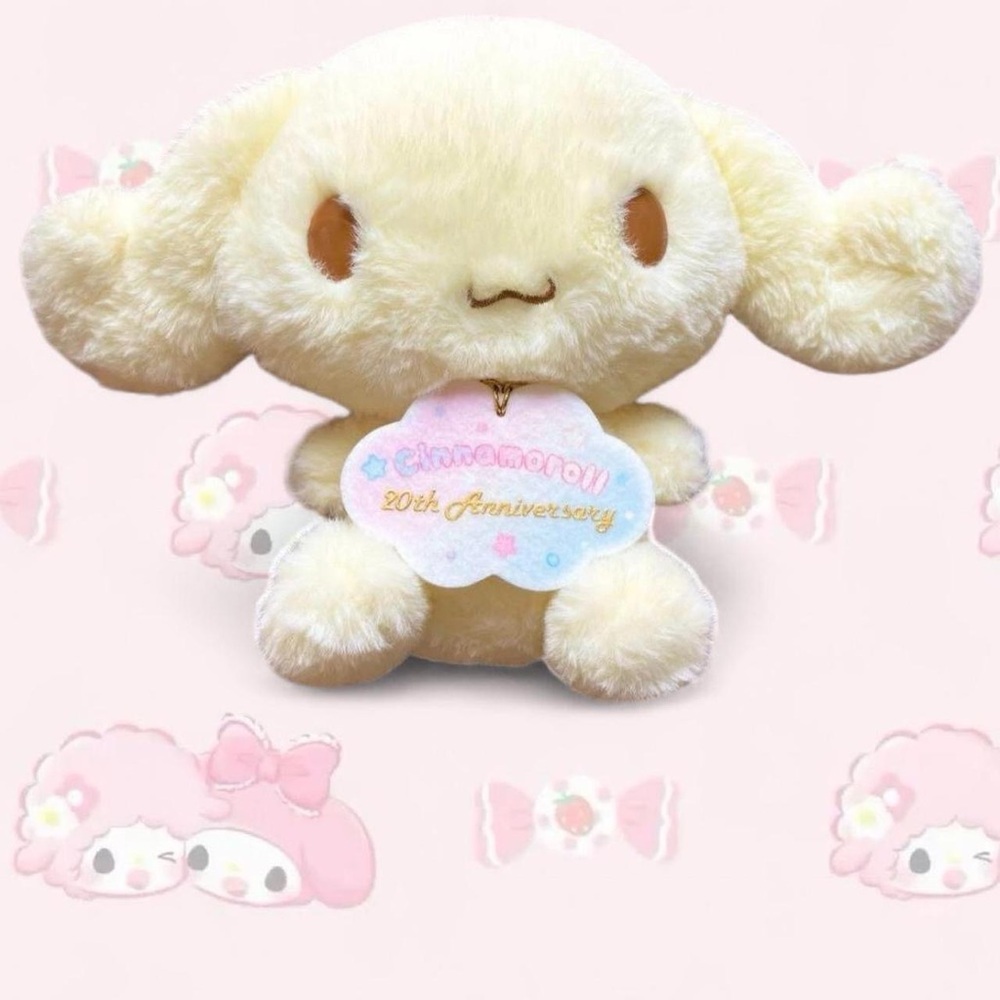 SANRIO JP RARE 🌸 Espresso Plush Cinnamoroll 20th Anniversary New with Tags
